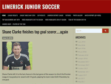 Tablet Screenshot of limerickjuniorsoccer.com
